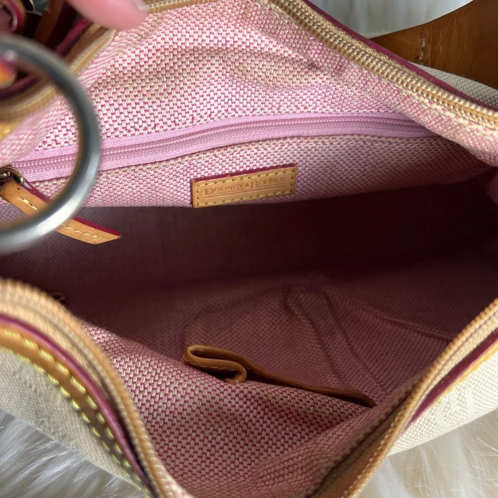 Dooney & Bourke Tan and Brown Shoulder Bag - Picture 9 of 12